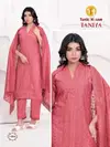 Taniya By Tunic House Chanderi Silk Top With Bottom Dupatta Online Wholesale
